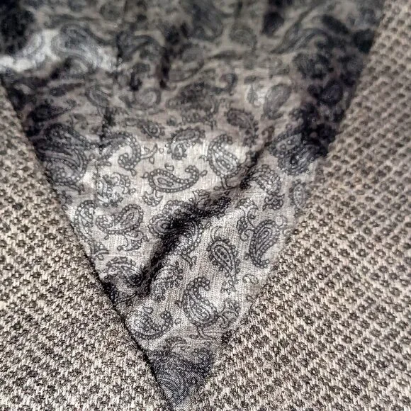 Joseph Abboud Vest Brown Herringbone Tweed Preppy Dark Academia Men's Size L - Picture 9 of 10